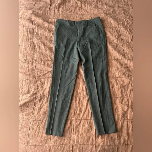 Vince | Pants & Jumpsuits | Vince Womens Dress Pants Ankle Wool Skinny Gray  Size